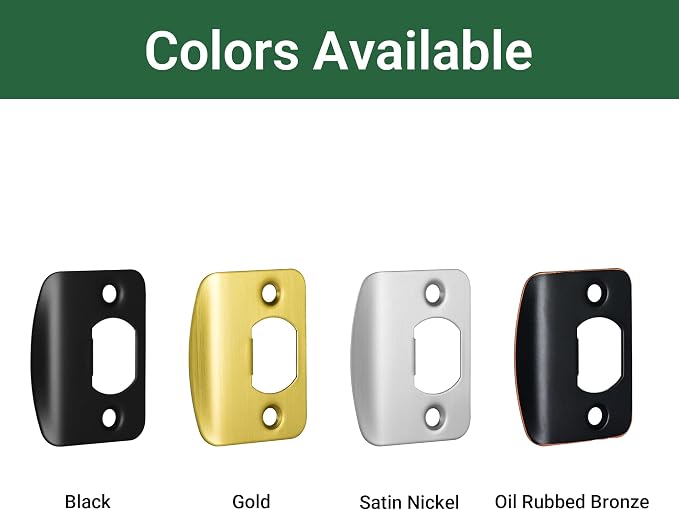 Standard Door Strike Plate, 2-1/4"x1-3/4, Deadbolt Strike Plate | 1 Pack - Image 8