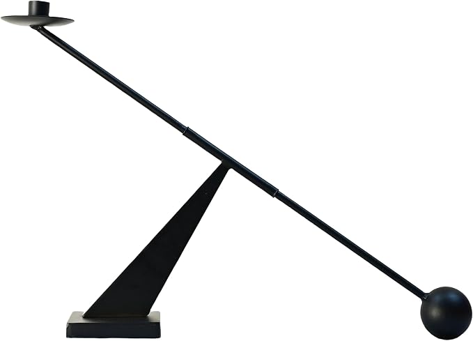 Black Metal Modern Candle Holder Candlestick Holders Decorative Candle Stand by REMENNA