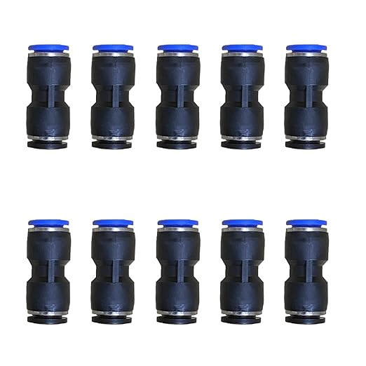 3/8" OD x 10mm OD Pneumatic quick Connector Push to Connect fittings Straight by ROZESAZZ