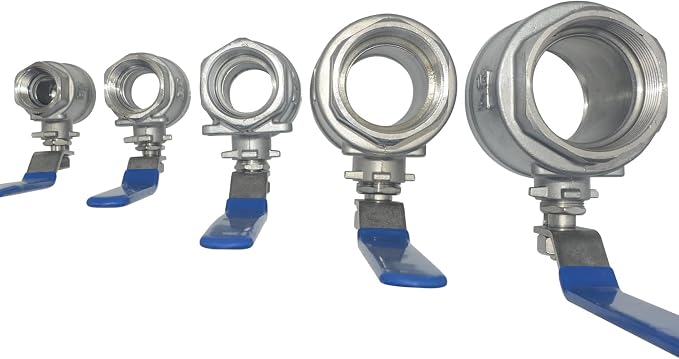 DAN SPEED 1/2" NPT Female 316 Stainless Steel Full Port Ball Valve Vinyl Handle - Image 6