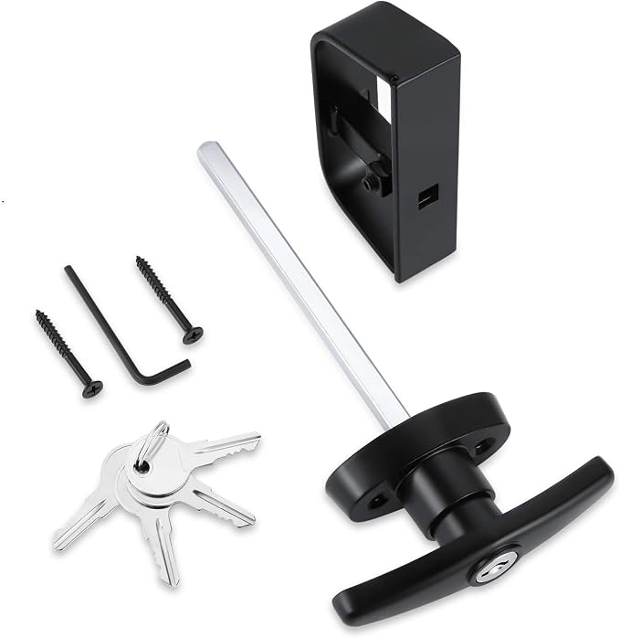 Shed Door Latch T-Handle Lock Kit - Image 2