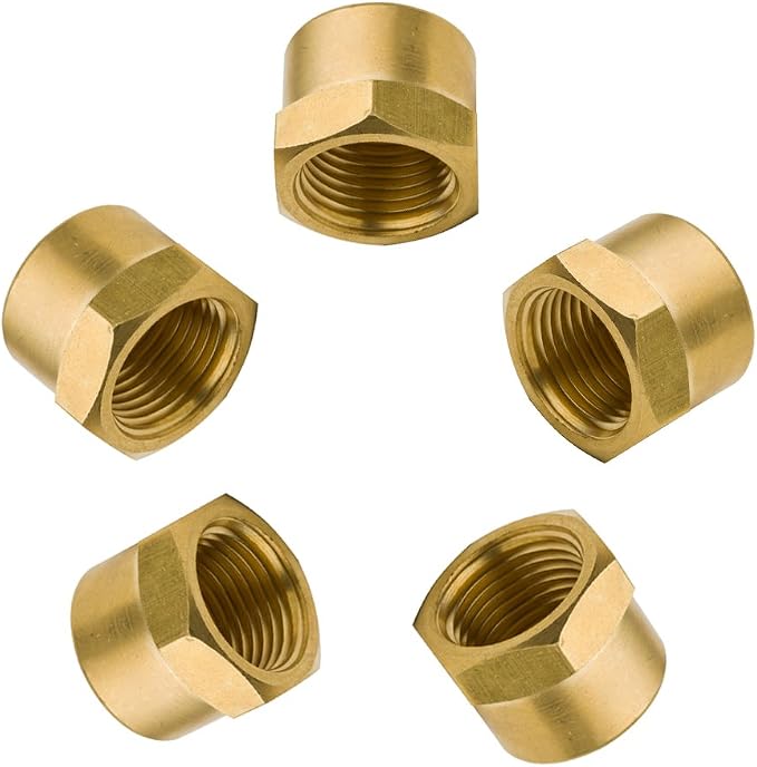 Vis Brass Pipe Fitting, 1/4" NPT Female by VisHomeYard
