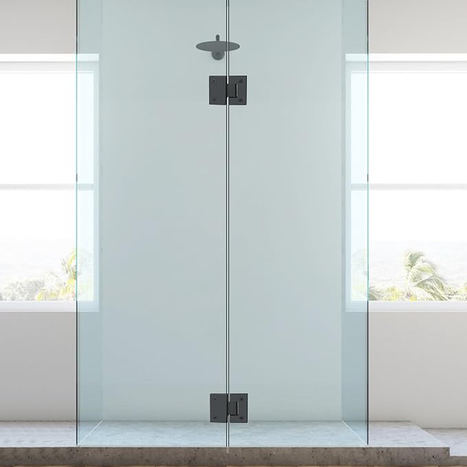 Alise Glass Shower Door Hinge, 180° Shower Hinge - Image 8