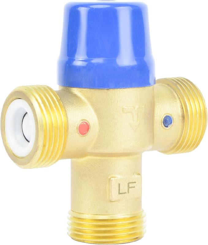 Thermostatic Mixing Valve, LF Brass Construction, Temperature Control, 3/4 Inch - Image 5