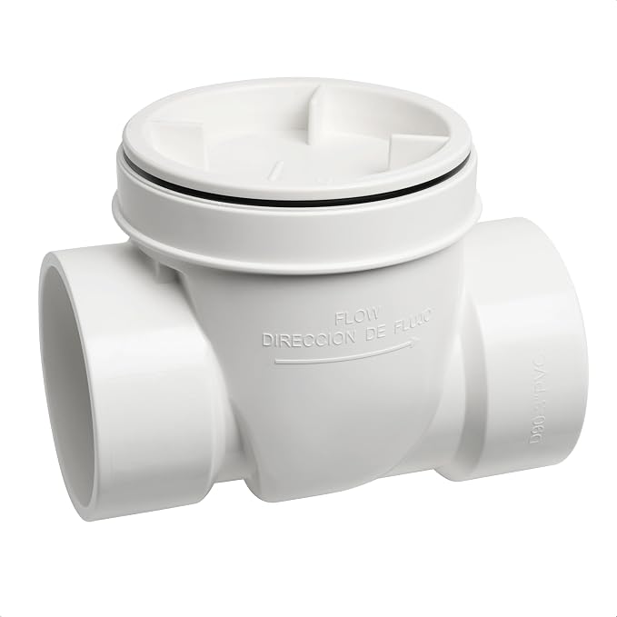 Cinsda 3" PVC Backwater Valve, 3 Inch Back Flow Preventer Valve, Backflow Water by Cinsda