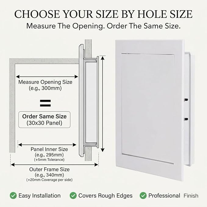 Access Panel 150x225 mm, Magnetic Inspection Hatch - Image 6