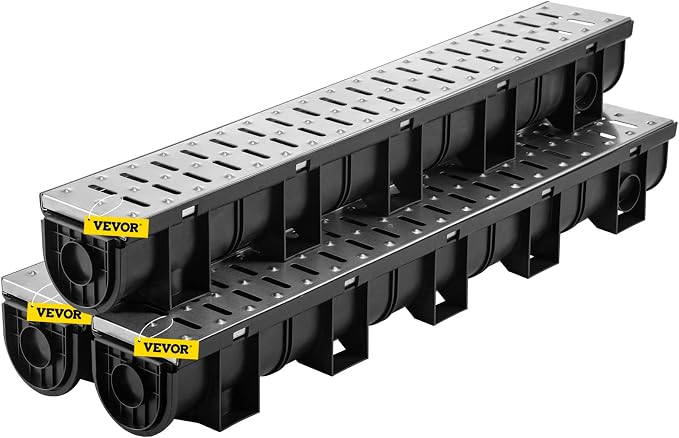 VEVOR Trench Drain System 3 Pack, Channel Drain - Image 11