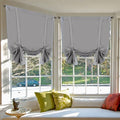 H.VERSAILTEX Blackout Tie Up Curtain Thermal Insulated Curtains Bathroom by HVERSAILTEX