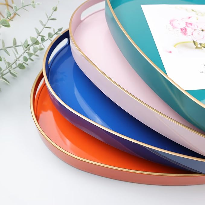 White Oval Decorative Tray - Image 6