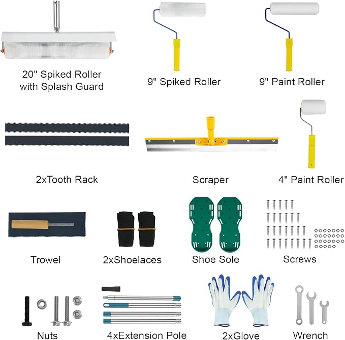 Complete Self Leveling Cement Tool Kit, Professional Epoxy Floor Kit Tools - Image 9