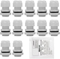 MAKERELE 1/2 NPT Nylon Cable Gland Strain Relief Connector Waterproof IP68 | by MAKERELE