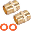 3/4”GHT Male x 3/4”NPT Male Connector, Brass Garden Hose Adapter, Brass Garden by Kbrotech