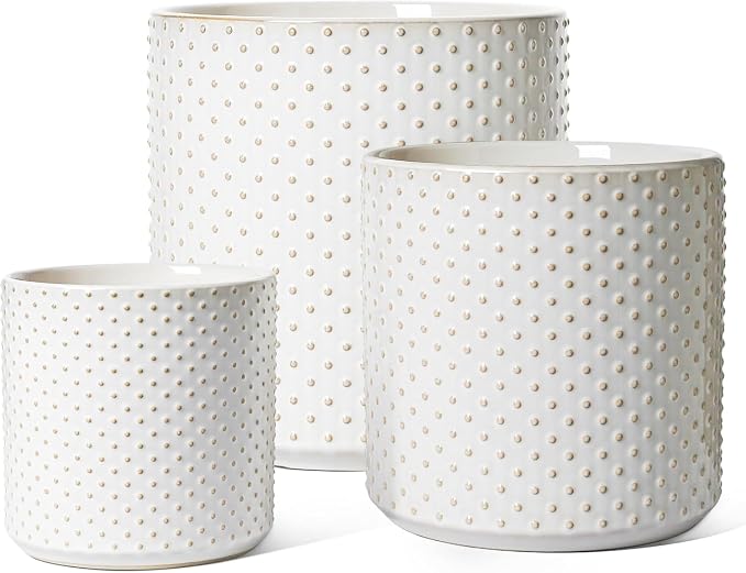LE TAUCI 10+8+6 Inch Ceramic Pots by LETAUCI