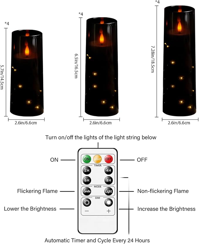 Sasigeiaa Flameless Candles - Image 2