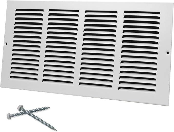 Howeall 16"W x 8"H Steel Return Air Grille, Air Return Vent Cover by Howeall