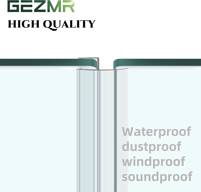4-Pack Frameless Shower Door Side Seal Strip Shower Door Bottom Sweep Seal - Image 6