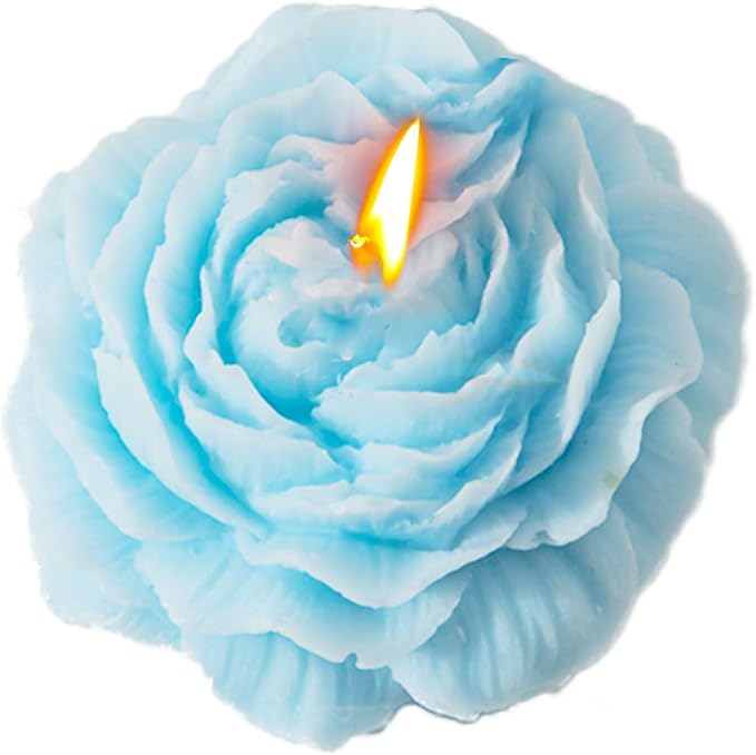 Peony Flower Shape Candle, Soy Wax Scented Decor by KOBKUQY