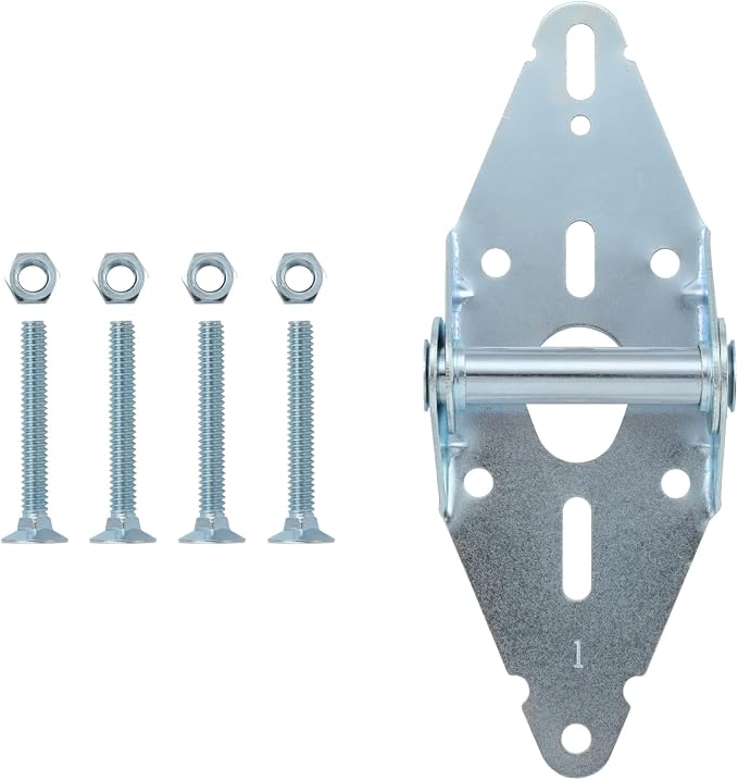 Garage Door Hinge #1, 14 Gauge Steel Replacement, Galvanized, 1 Pack | by HOME+MASTER+HARDWARE