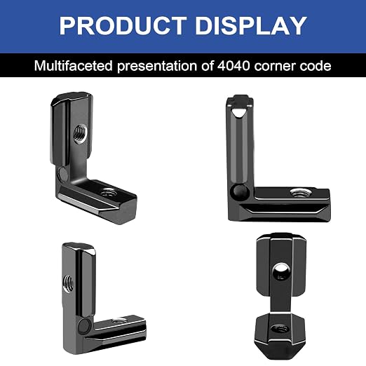 24pcs 4040 Extrusion Connector Corner Bracket Joint Black | 4040 Extruded - Image 6