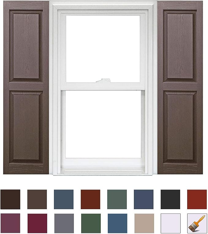 Polaris Homeside Raised Panel Vinyl Shutters 14-1/2in. x 59in. - Image 2