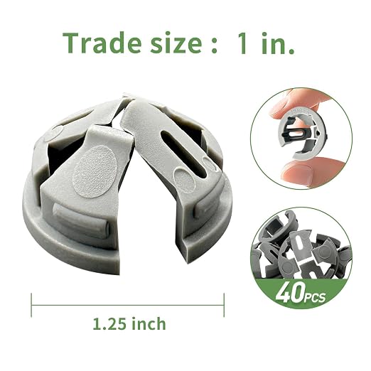 Electrical Box Knockout Plugs Connectors Junction Box Adapter Clap Non-metallic - Image 2