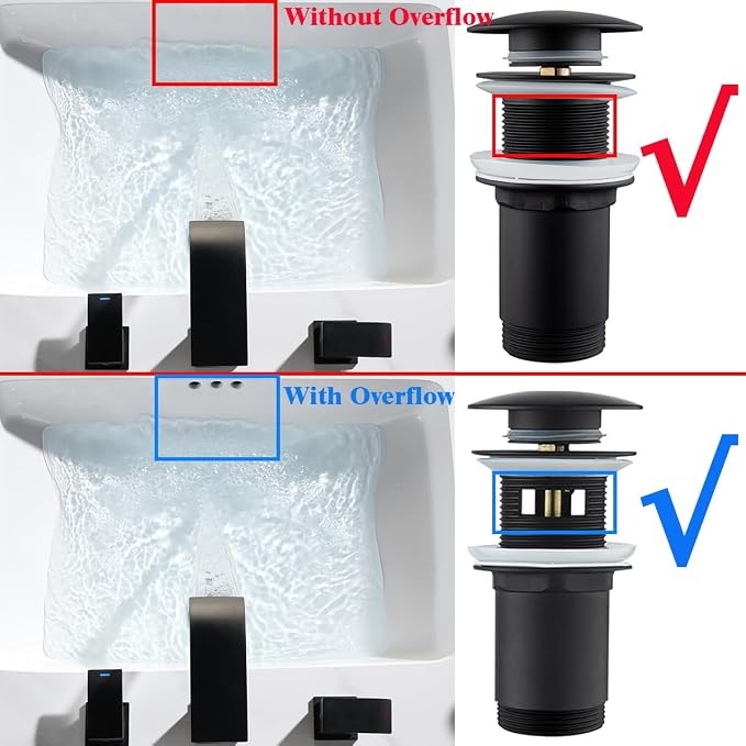 RANDOM Matte Black P Trap Bathroom Sink 1-1/4 inch U-Shape Sink Trap - Image 3