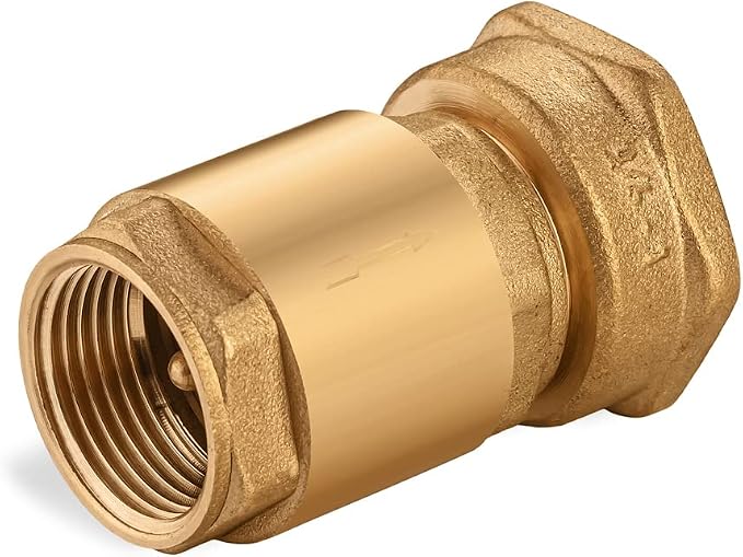 Brass One Way Check Valve 3/4" Female Backflow Preventer, Check Valve - Image 5