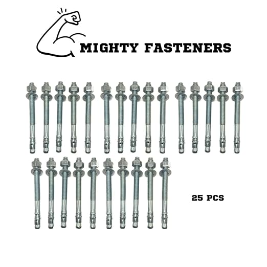MIGHTY FASTENERS Zinc-Plated Steel Wedge Anchors - Image 2