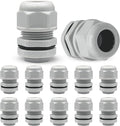 12 Pcs 3/4" NPT Nylon Cable Glands, Rubber Gasket Seal by Kyuionty