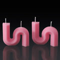 Tondiamo 2 Pcs Aesthetic Candles Twist Shaped Aesthetic Candles Cool S Shape by Tondiamo