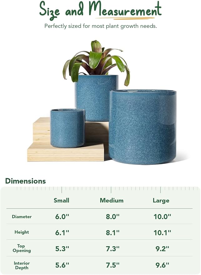 LE TAUCI 10+8+6 Inch Ceramic Pots - Image 5
