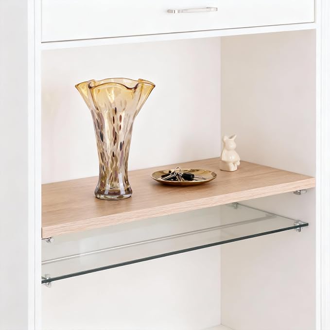 9.0" H Amber Glass Vases for Flower, Unique Hand Blown Glass Vase | Wide Mouth - Image 3