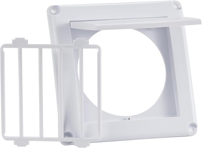 EverSafe 4" Dryer Vent Cover for Exterior Wall Vent Hood Outlet, Auto Airflow - Image 4