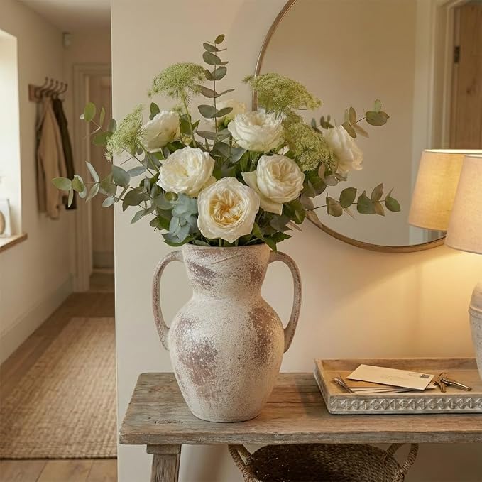 Emotionally Grounded Vase, Vaseking Large Ceramic Rustic Vase - Image 7