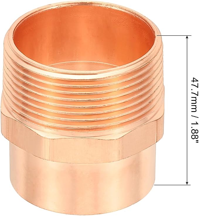 PATIKIL 1-1/2" Male Adapter Fitting - Image 2