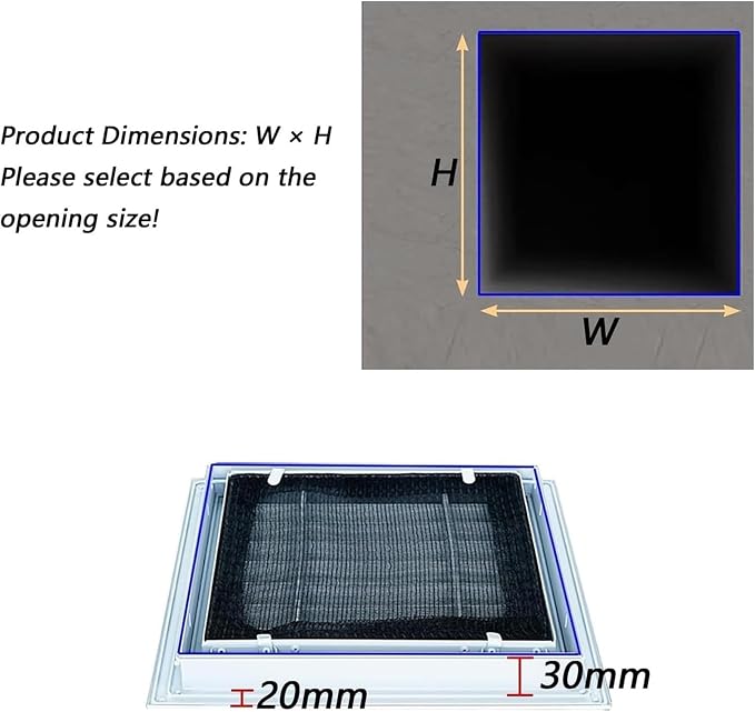 Steel Decorative Air Return Vent Cover, Ventilation Grill Plate - Image 2