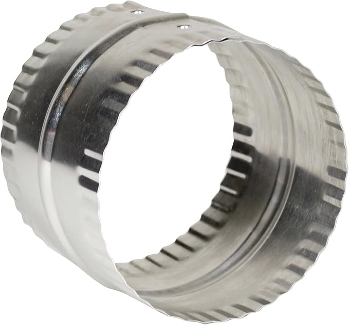 Deflecto 4” Duct Connector, Aluminum by Deflecto