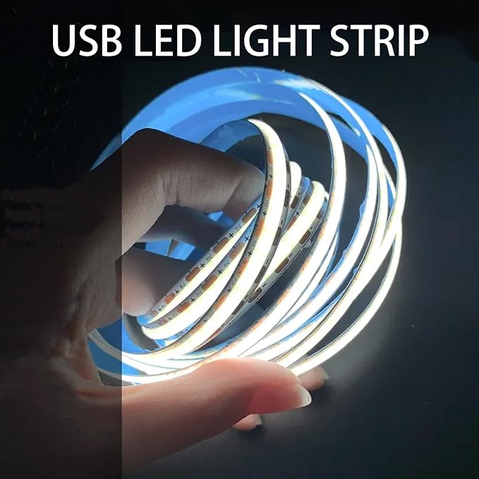 ZSLAIFU A 5V USB LED Light Strip, COB LED Strip Lights, Small LED Strip Light - Image 4