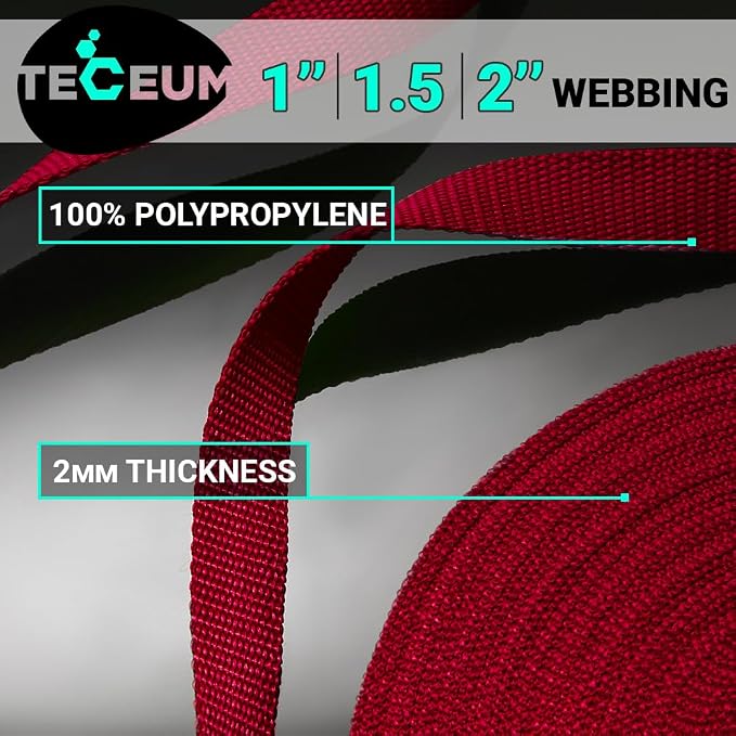 Webbing Strap, 3/4" to 2", 10-50 Yds, EDC gear, backpack repair and pet dog - Image 2
