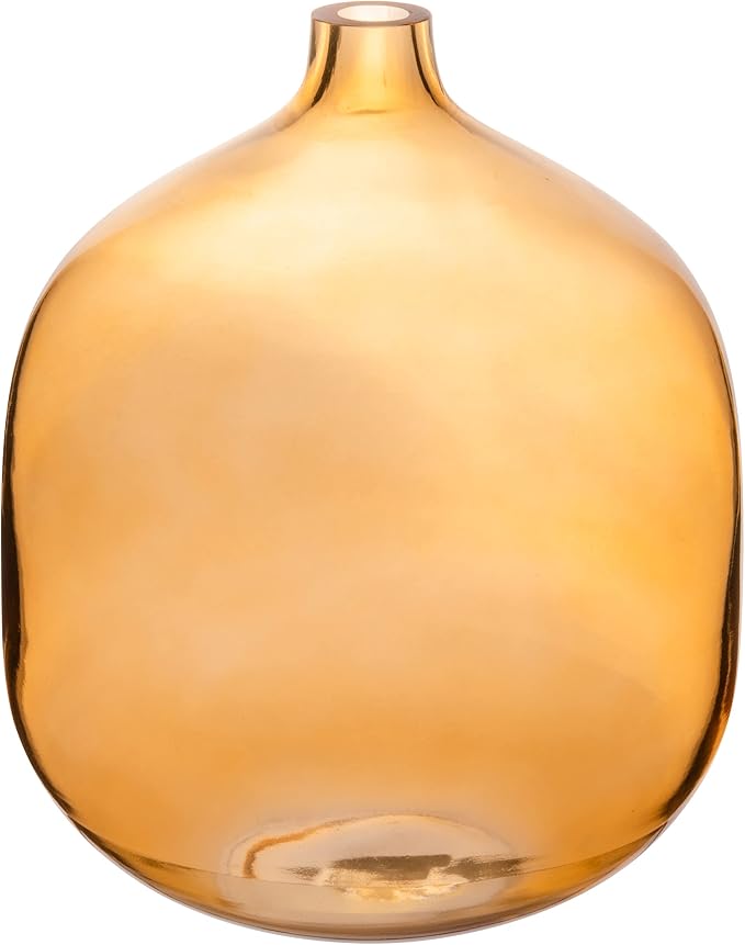 Modern Clear Tinted Glass Vase by Bloomingville
