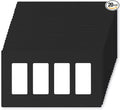 ELEGRP 4-Gang Screwless Decorative Wall Plates, Mid-Size Unbreakable by ELEGRP%7CELEGROUP