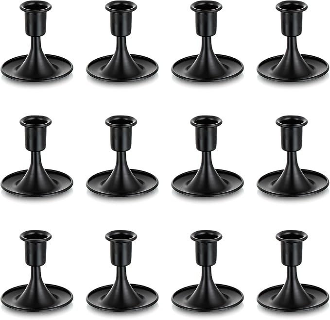 Black Candlestick Candle Holders by ROMADEDI