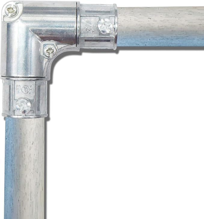 10 Pieces 1/2 Inch EMT to EMT 90 Degree Inside Corner Pulling Elbows, - Image 3