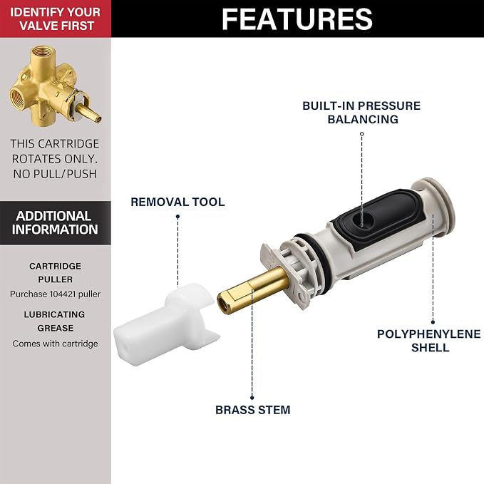 Shower Cartridge Compatible - Image 2