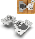 30 Pack 3/8" Overlay 4D Soft Close Concealed Hinges by CHIBERY-US