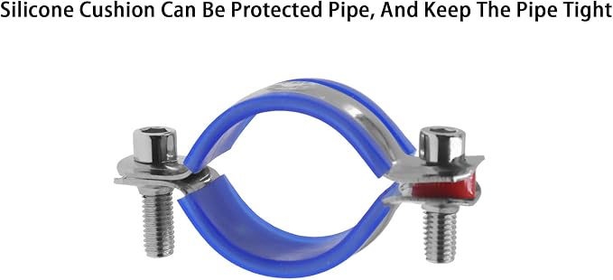 Adjustable Pipe Bracket Clamp, Heavy Duty Split Ring Hanger, TTZEZE SUS304 Wall - Image 3