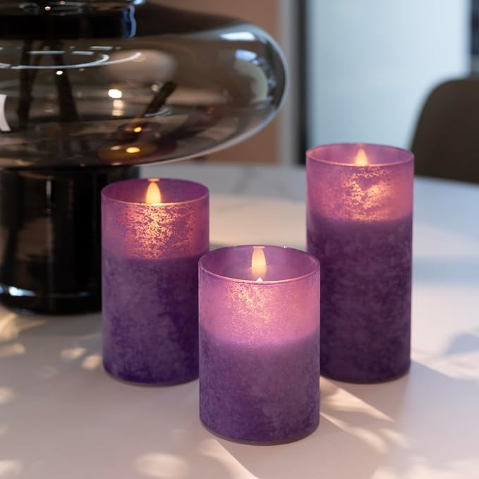 ANGELLOONG Purple Candles Battery Operated - Image 4