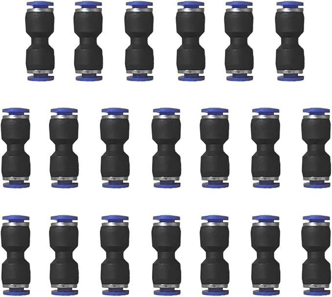 5/32" or 4mm OD Pneumatic quick Connector Push to Connect fittings Straight by ROZESAZZ