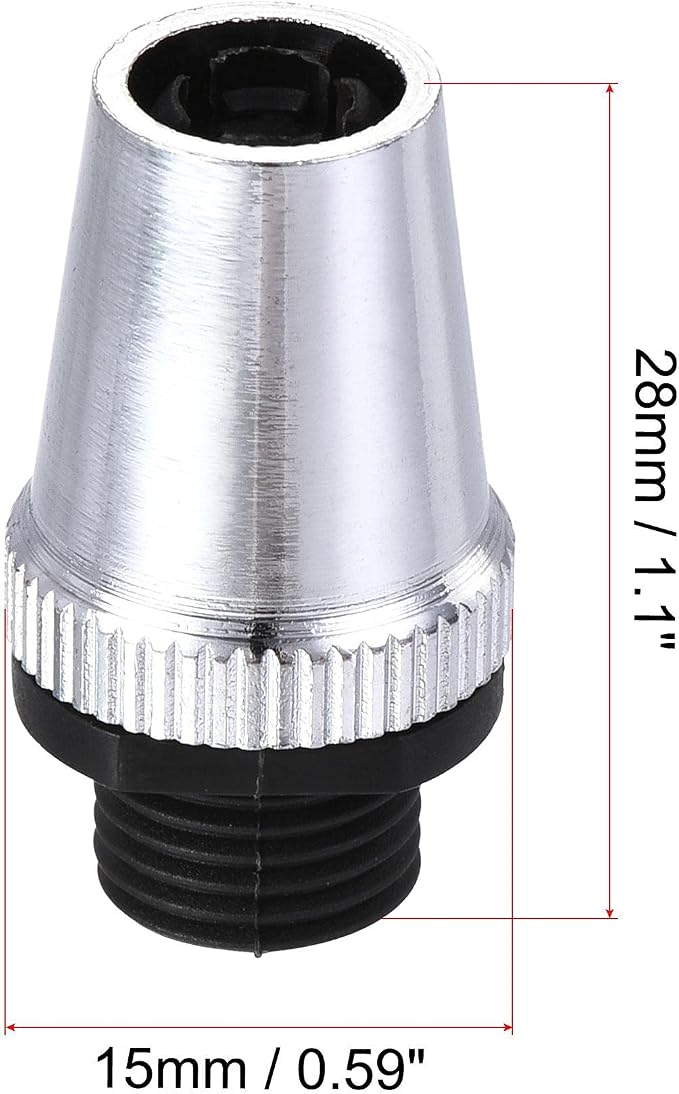 uxcell Cable Glands Strain Relief Cord Connector Grips Metal Chrome 5Pcs - Image 2