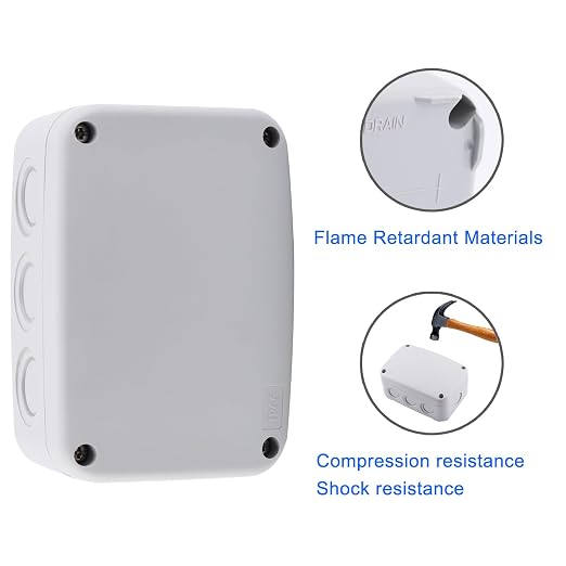 Outdoor White Junction Box, IP66 Waterproof Electrical Project Boxes | NineLeaf - Image 6